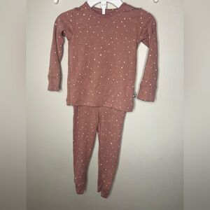 Konny Rose Colored Long Sleeve And Pants Matching Set Girls Size 1-2 Years